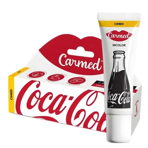 16740 - Hidratante Labial Coca-Cola Incolor 10g Carmed